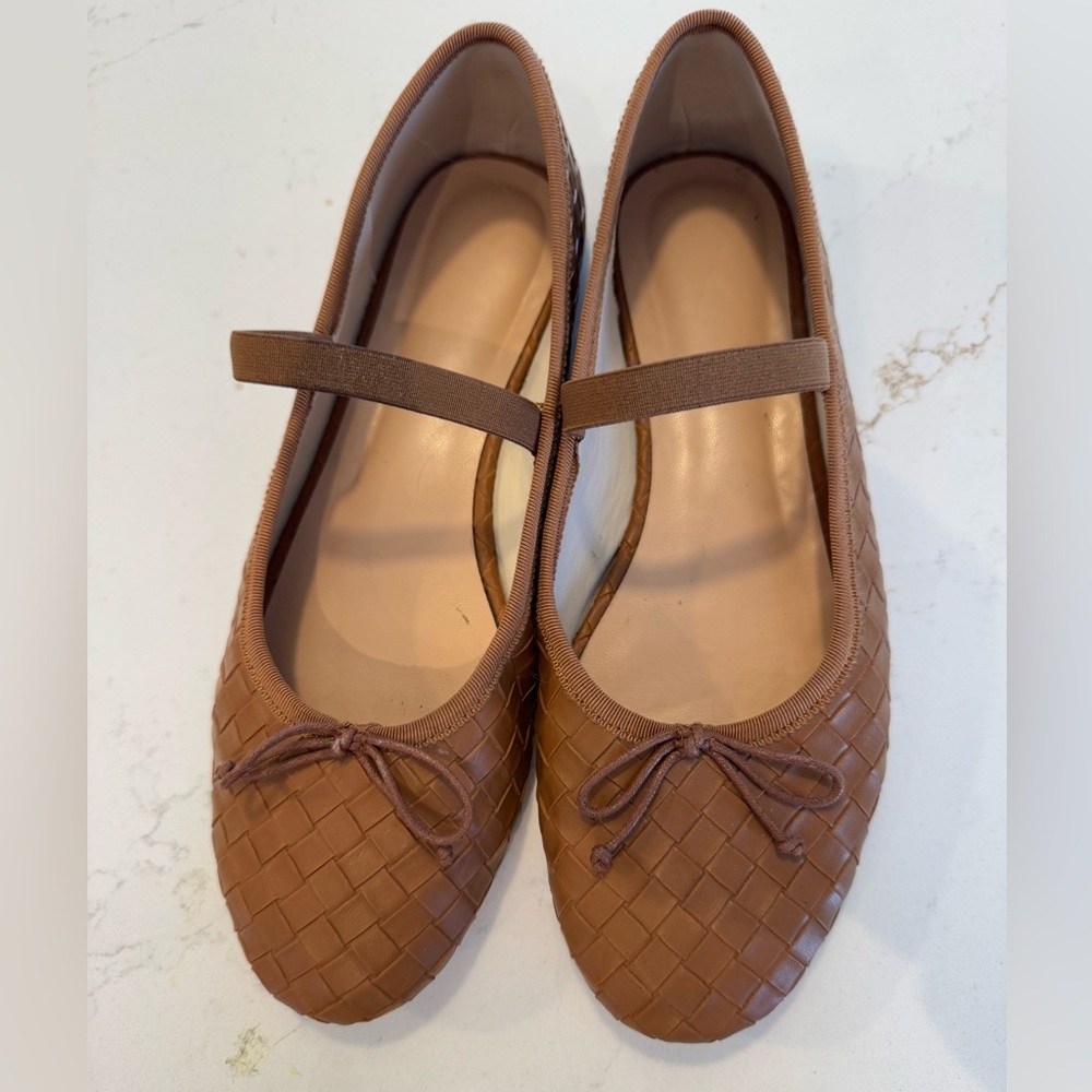 Woven Mary Jane Flat - 7.5